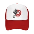 thumbnail image 2 of Casquettes de Camionneur DC Defenders Rouges Taille Unique Ajustable Snapback, 2 of 5