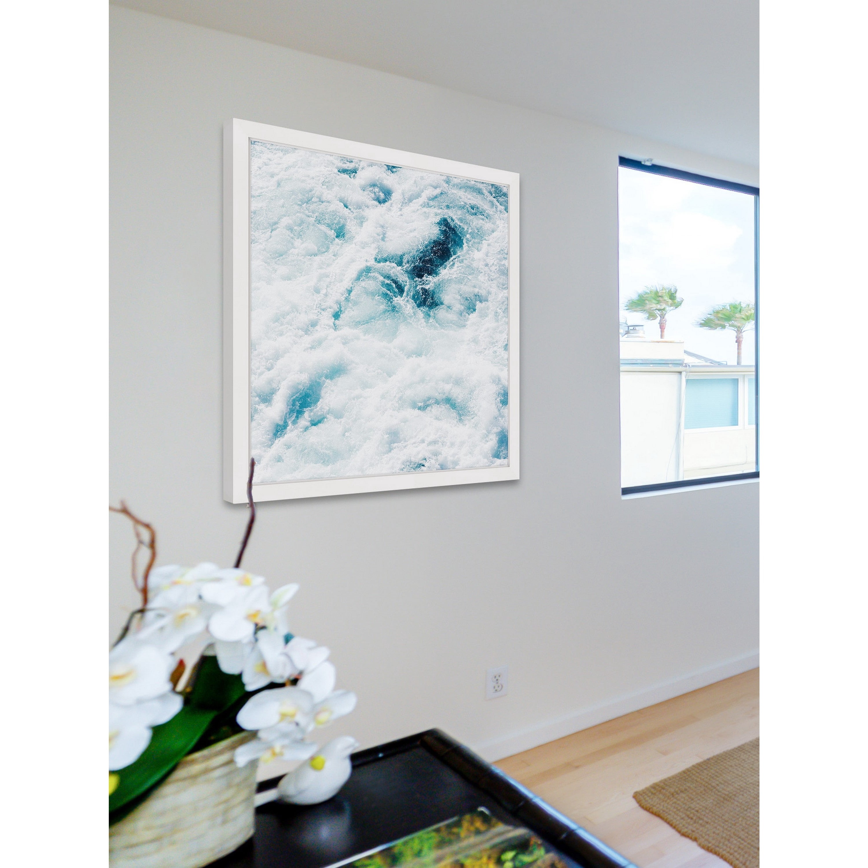 Marmont Hill "Midnight Blue Storm" by Ingrid Beddoes Framed Painting Print
