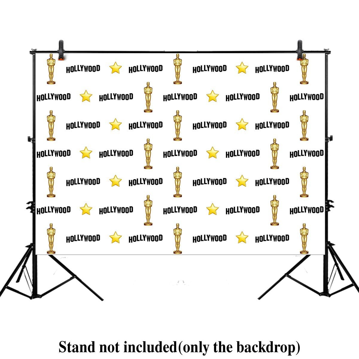 Celebrity Birthday Banner Hollywood Luxury Fabric Photo Backdrop/Hollywood Star Themed Step and Repeat Backdrop for Red Carpet Events Party Backdrop 8x8 ft Top of The line