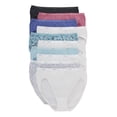 thumbnail image 1 of Ropa interior Hanes de algodón de corte alto para mujer, paquete de 10 colores surtidos, 1 of 6