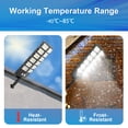 thumbnail image 4 of 3 Pack Baokaler Solar Street Lights Wall Mounted, Super Bright Solar Flood Lights with 504 Light Beads, 3 Lighting Modes and Remote Control, 4 of 8