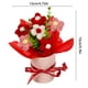 thumbnail image 5 of Ramo de flores de ganchillo hecho a mano, ramo de punto artificial, girasol falso, clavel, tulipán, flores de hojaldre, regalos para madre, esposa en cumpleaños, aniversario, 5 of 7
