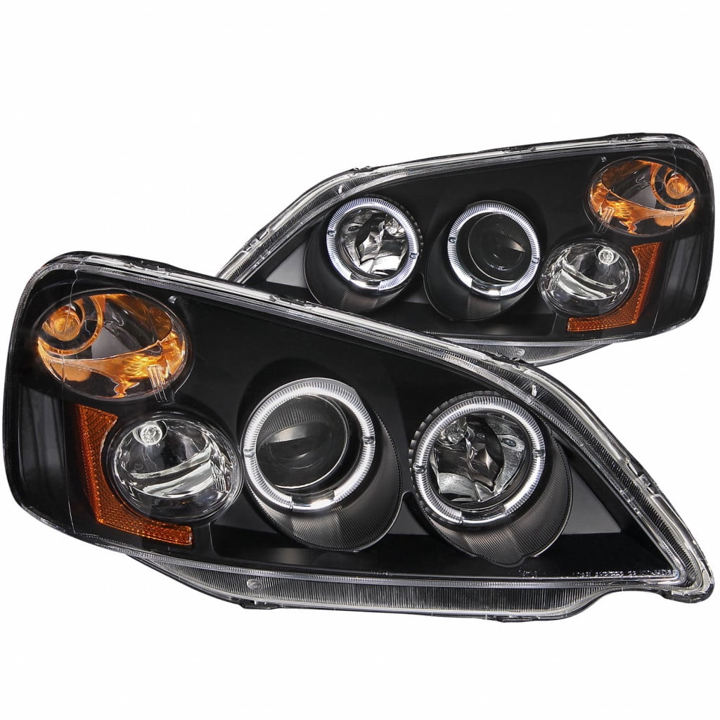 For 2001-2003 Honda Civic Projector Headlights Head Lamps Replacement Pair 