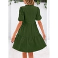thumbnail image 2 of Vestido KIRUNDO Oyelet Summer para mujer con cuello en V y bolsillos, 2 of 9