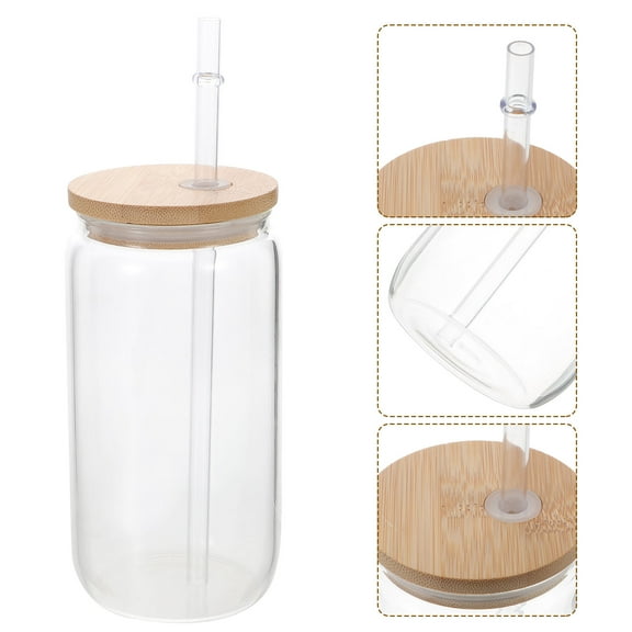 LEORX 1Set Single Unit Glass Cup Transparent Easy to Clean For General Users