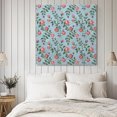 thumbnail image 4 of Spring Roses Botanical Wall Art Painting on Canvas, Farmhouse Floral Blue Canvas Art Home Prints Wall Art Framed Modern Artwork for Living Room Bedroom Wall Decor 20x20in, 4 of 9
