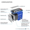 thumbnail image 3 of YTX14L-BS GEL Battery Replacement for Harley Davidson HDX14L, 3 of 6