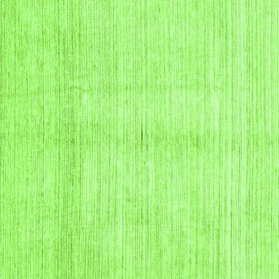 Ahgly Company Indoor Square Solid Green Modern Area Rugs, 6' Square