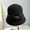 Black, variant on Soft Australian Wool Knitted Fisherman Hat, Women Autumn And Winter Warm Windbreak Hat, Leaf-Bow Elegant Basin Hat