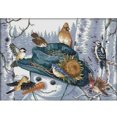 thumbnail image 4 of Kit Punto Cruz Con Pájaros Hilo Algodón Ecológico Bordado 14CT 44x33cm, 4 of 9