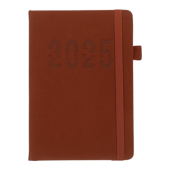 Calendario de bolsillo 2025 mini de piel sintética con tapa blanda, planificador semanal y mensual para llevar en el bolso y gestionar el tiempo