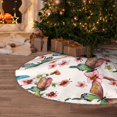 thumbnail image 5 of Defioc Watercolor Floral With Butterflies for Christmas Tree Skirt Snowman Xmas Tree Skirt Farmhouse Christmas Decorations Tree Mat for Holiday Party Decor-30", 5 of 6