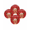 thumbnail image 7 of 13 Inch Round Placemats Set of 4, Merry Christmas Non Slip Heat Insulation PP Table Mats, Red Winter Xmas Cartoon Deer Snowflake Washable Place Mats for Kitchen Dining Party Table Decor, 7 of 7