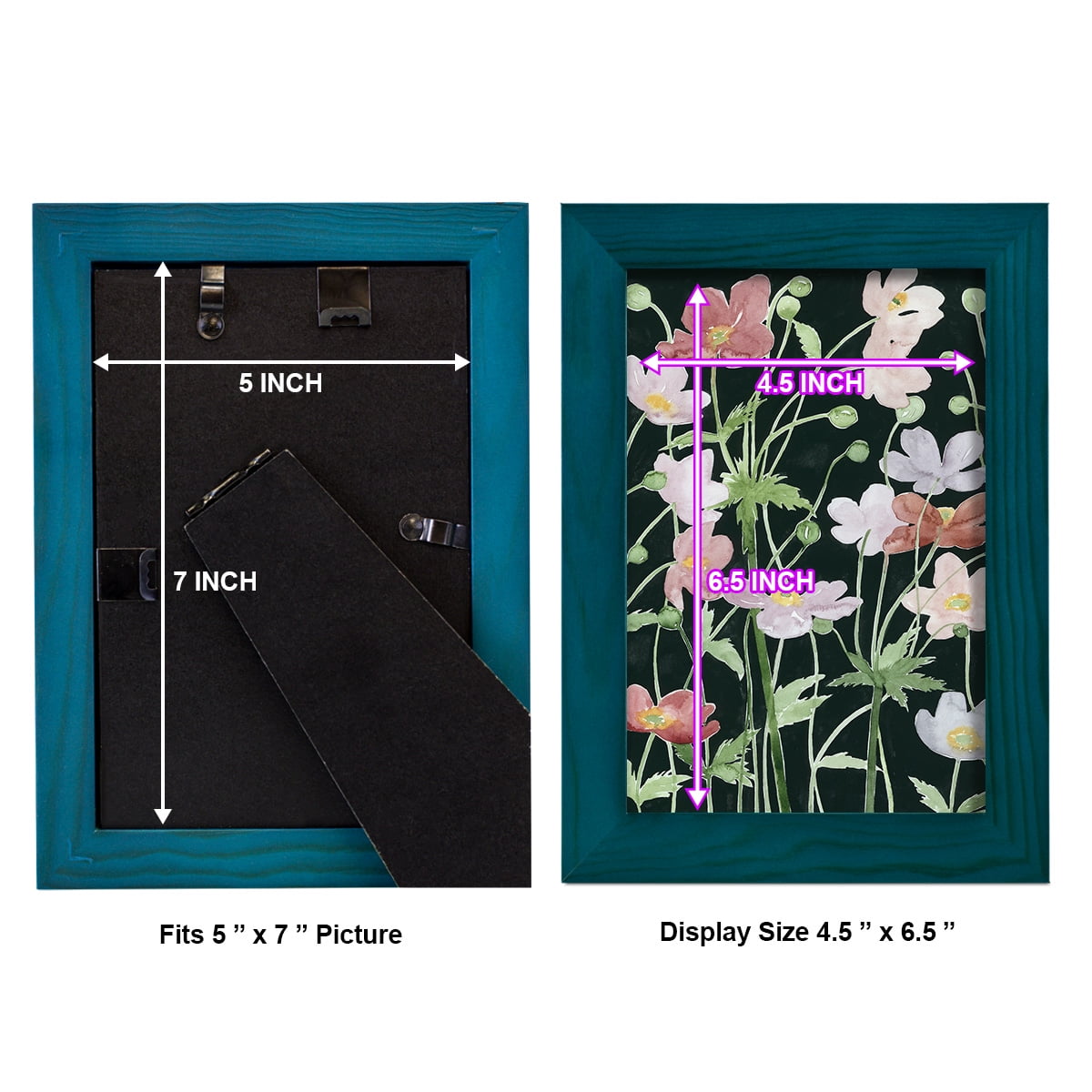 Anemone Dance III -Framed Print w/glass-Ocean Blue