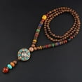 thumbnail image 1 of Cadena de suéter de estilo étnico que combina con todo, collar vintage largo para mujer, colgante de cuentas de madera de Nepal, accesorios de lugar escénico, 1 of 6
