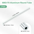 thumbnail image 3 of Tubo redondo de aluminio 6063 de 300 mm en paquete de 3, tubería de aluminio sin costura de 5 mm ID 10 mm OD para manualidades DIY [0.2x0.39x11.8IN], 3 of 7