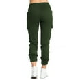 thumbnail image 3 of Women's Cargo Pants Drawstring Elastic Waist Hip Hop Jogger Pants with Pockets, 3 of 10
