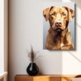 thumbnail image 4 of Thuan Chesapeake Bay Retriever Art Funny Dog Canvas Wall Art Watercolor Animal Cute Puppy Painting Canvas Prints for Farmhouse Kitchen Bedroom Bathroom Decor Framed and Ready to Hang, 4 of 6