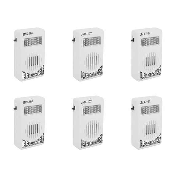 6X RJ11 Adapter Louder Telephone Ring Flash Amplifier Ringer for Landline Telephone
