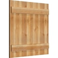 thumbnail image 2 of 32 1/4"W x 31"H TimberCraft Six 5 3/8" Boards Joined Board-n-Batten Shutters, Rough Sawn Western Red Cedar (Per Pair), 2 of 13