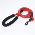 thumbnail image 2 of Dog Leash Service Lead Training Padded Handle Reflective Nylon Puppy Rope Color:black Size:1.5*1.2, 2 of 7