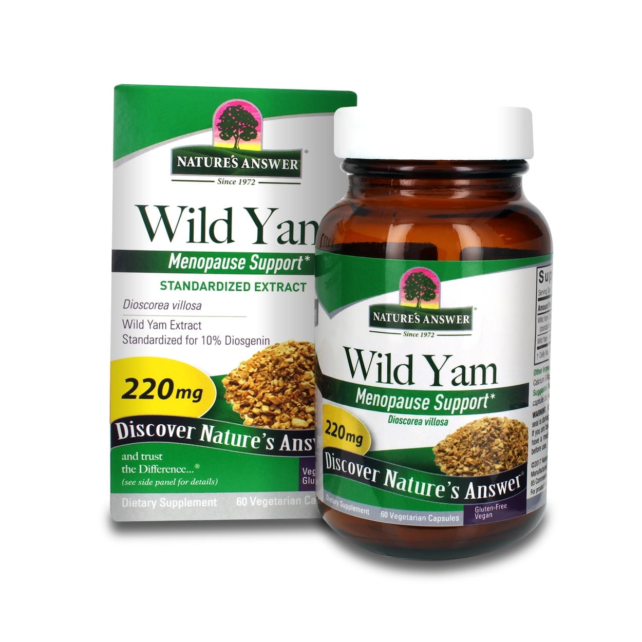 Nature's Answer - Wild Yam Root Extract - 60 Vegetarian Capsules