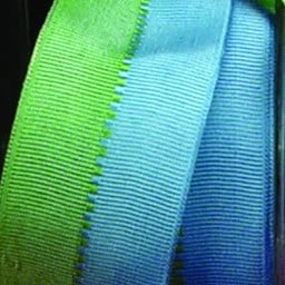 The Ribbon People Blue and Green Grosgrain Two-Toned Wired Craft Ribbon 1.5" x 27 Yards