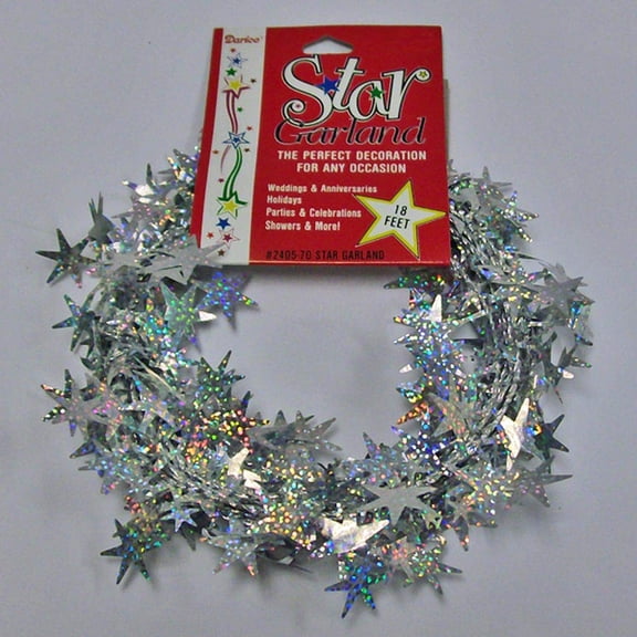 Star Garland - Laser Style - 18 feet - Home Decor