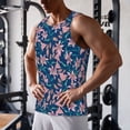 thumbnail image 5 of Rateoe Lilies Flowers Pattern Sleeveless Gym Shirt Muscle Tee Breathable Workout Shirt Slim-Fit Tank Quick Dry Fit Muscle Tank Top Bodybuilding Sleeveless T Shirt-3X-Large, 5 of 7