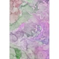 thumbnail image 2 of Addison Rugs Mayfield Washable Contemporary Watercolors Purple Rectangle Rug, 3' x 5', 2 of 6