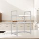 thumbnail image 4 of Estante de Encimera para Horno Microondas | Estante de Almacenamiento de Plástico Grueso de Varios Niveles con Ganchos Laterales | Instalación Sin Taladros | Organizador de Cocina Resistente a La Oxi, 4 of 6