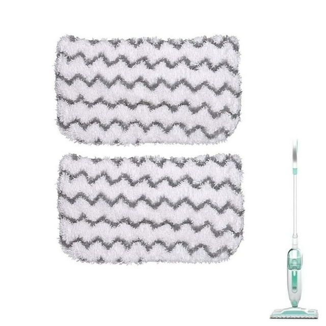 2-Pack Steam Mop Pads Compatible with Shark Steam Mop S1000WM S1001C Series Microfiber Steam Mop Pads Washable Reusable Dirt Grip Steam Cleaner Pads
