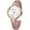 Rose-Gold, variant on Blekon Collections Women’s Analog Quartz Watch – 31mm Case, Glitter Dial, Leather Cuff Bangle, Ladies Wristwatch