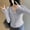 #0283-Gray, variant on Women's Sun Shirts Hiking Shirt Lightweight Long Sleeves Full Zip SPF Rash Guard UV Protection Clothing