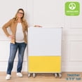 thumbnail image 6 of ECR4Kids Mobile Dry-Erase and Flannel Split Room Divider, 3-Panel, School Supplies, Primary, 6 of 9