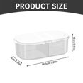 thumbnail image 3 of Piwvid Double Compartment Storage Boxes with Lids Airtight Jars for Building Food Grains and Plastic Storage Boxes for Multi Functional Kitchen Refrigerators, 3 of 9