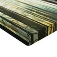 thumbnail image 2 of Ambesonne Nature Fitted Sheet, Foggy Forest Woods, Twin Size, Seafoam Dark Brown, 2 of 3