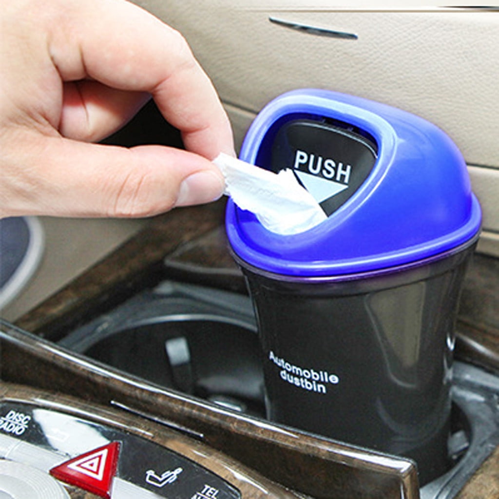 Car Trash Can Garbage Mini Dust Bin Coin Holder Ashtray Cup Home Office