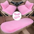 thumbnail image 1 of HOARBOEG 5 Sets Car Front Seat Cushion Soft Warm Faux Rabbit Winter Auto Seat Cover Plush Vehicle Seat Protector Pad With Non-Slip Backing Car Accessories, 1 of 5