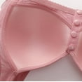 thumbnail image 6 of THDHVS Womens Bras,Sports Bras for Women,Lace Middle-aged Underwear with Soft Cotton Front Button Print No Steel Ring Thin Cup Style Oversized Bra Pink XXXL, 6 of 7
