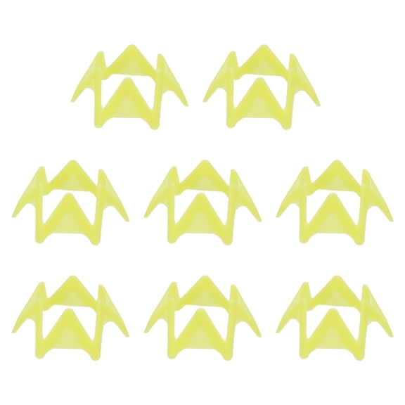 Uxcell 8Pcs Plastic Golf Tees, 0.8" Golf Simulator Tee Golf Practice Tee, Yellow