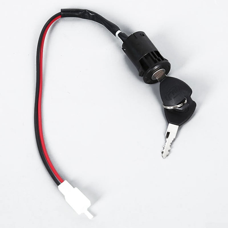 Ignition Key Barrel Switch 2 Wire Position For Electric Scooter E-Bike Lock+Key 