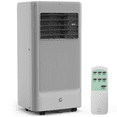 thumbnail image 1 of 10000 BTU Portable Air Conditioner – 3-in-1 AC with Fan & Dehumidifier – Quiet, Remote, 24H Timer, Window Kit, Floor Standing – Cools Rooms up to 450 Sq Ft – US Standard, Black Control Panel, 1 of 5
