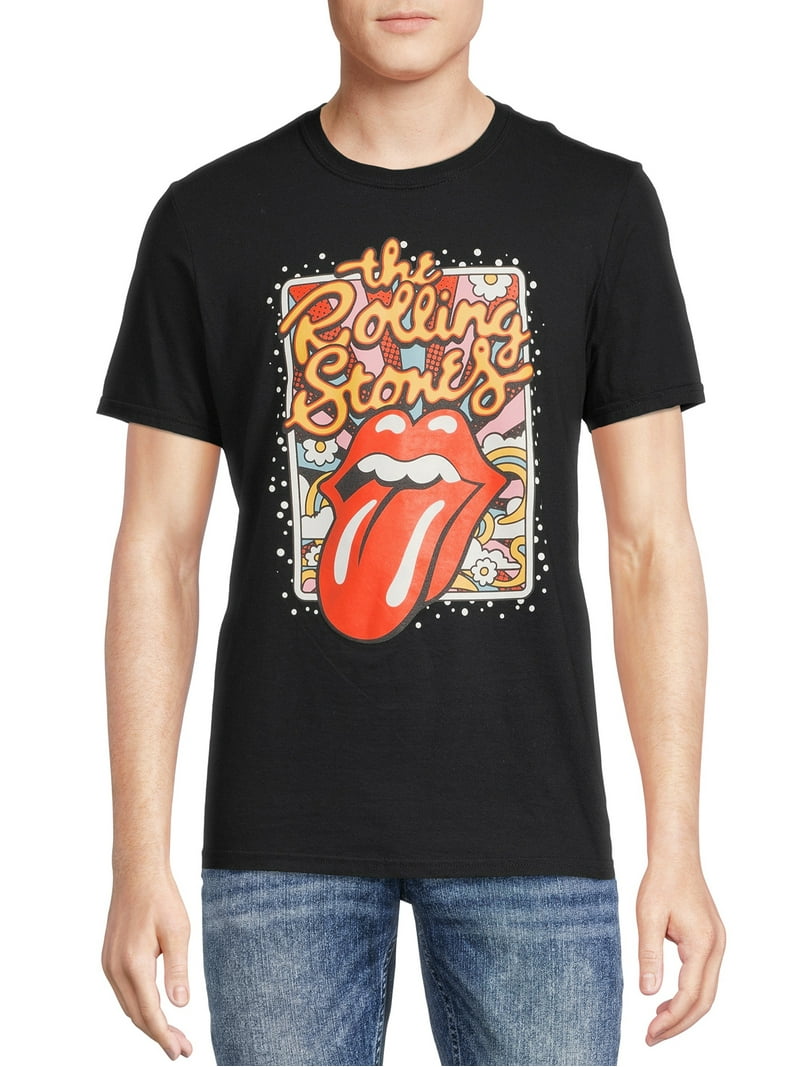 Rolling Stones Men's Band Graphic T-Shirts with Short Sleeves, 2