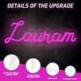 thumbnail image 5 of UPONRAY Single-line Custom Neon Signs, Customizable USB-Powered & Dimmable LED Neon Light, Stylish Wall Decor for Bedroom, Home, Lover, Friend, Cool White, 5 inch/1 Letter, 5 of 7