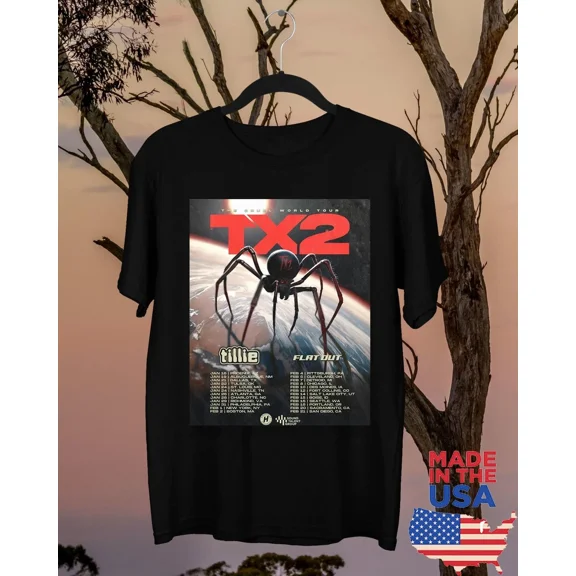 The Cruel World Tour 2025 TX2 Singer T Shirt Full Size S-5XL
