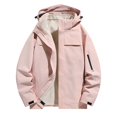 thumbnail image 2 of Maoxin Men Jacket Outdoor Men's Three In One Hiking Jacket Men's Windproof Jacket Warm And Thick Long Sleeved Hooded Casual Jacket/jacket Jackets for Men , Pink , S, 2 of 8