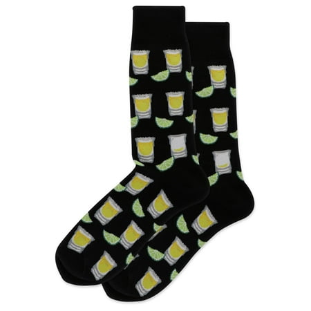Hot Sox Mens Tequila Shots Crew Socks