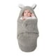 thumbnail image 1 of Manta para bebé TOG 2 Sherpa Manta para recién nacido Preciosa oreja de conejo Bebé cálido con gorro Bebé de 0 a 6 meses Saco de dormir de 3 a 6 meses, Gris, 1 of 5