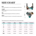 thumbnail image 5 of PAYOHTO Women's Cross Front Bikini Set with High Elasticity Soft Padding Beautiful Butterflies Flowers Vintage Bathing Suit Crop Top Swimsuit, 5 of 9